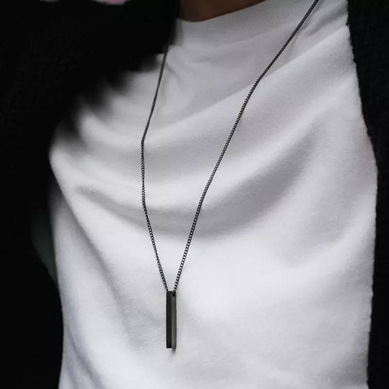 Classic Rectangle Men Necklace